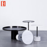 Modern Marble and Stainless Steel Tea Table Design for Designer