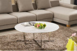 Stainless Steel Frame Faux Marble Coffee Table