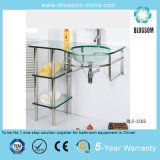Floor-Mounted Glass Sink Bathroom Cabinet (BLS-2162)