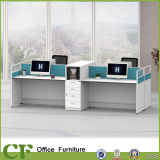 Simple style 4 Seats Straight Office Table Partition Workstation