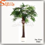 Ome Wholesale Ornament Decoration Artificial Fan Plastic Palm Tree