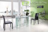 12mm clear tempered glass Dining Table -DB009
