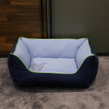 New Square Blue Warm Winter Pet Product Pet Bed