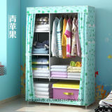 Modern Simple Wardrobe Household Fabric Folding Cloth Ward Storage Assembly King Size Reinforcement Combination Simple Wardrobe (FW-60E)