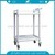High Quality Mobile ABS Hospital Trolley with 2 Drawers