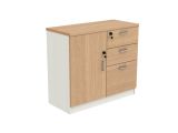 Modern Wooden Furniture 3 Drawer File Storage Cabinet with Lock