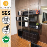 New Modern Style Book Cabinet with Brushed Stainless Steel (G01)