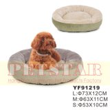 Thick Suede Fabric W/Crocodile Pattern and Soft Plush Pet Bed Yf91219
