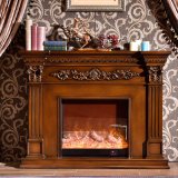 Rustic Wooden Indoor Fireplace Mantels (GSP15-004)