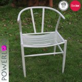 Wrought Iron Arm Chair Antique White Color