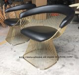 Metal Dining Restaurant Cushion Outdoor Steel Wire Leisure Chair