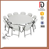 4FT High Qualtity White Plastic Folding Round Table (BR-T044)