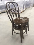 Brown Plastic Thonet Chair, PP Bentwood Chair for Event