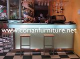 Bar Countertop Restaurant LED Bar Counter Marble Stone Bar Counter Design