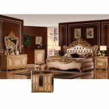 Home Furniture with Antique King Bed Wardrobe (W810)