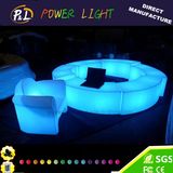 Modern Plastic Furniture Illuminated LED Snake Bench