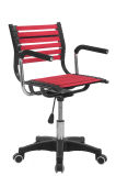 MID Back Task Modern Elastic Office Plastic Swivel Chair Red