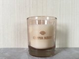 Lily Scented Glass Jar Candle for Home Decoration