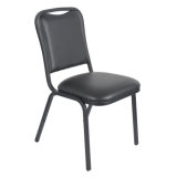 Modern Black Restuarant Chair with Vinyl or Fabric Upholstered