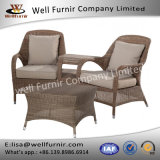 Well Furnir T-055 Refine Outdoor Love Seat with Table Synthetic Rattan Material