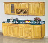 American Style Rubber Wood Kitchen Cabinet