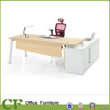 China Factory Metal Frame Office Furniture Executive Table with Side Cabinet