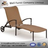 Well Furnir T-019 Rust Free Resin Outdoor Wicker Chaise Lounge Chairs