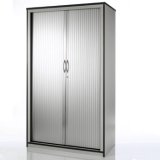 Modern Steel Furniture Sliding Tambour Door Cabinet