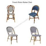 Outdoor Furniture French Bistro Synthetic Woven Rattan Cafe Chair