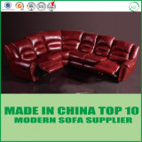Modern Home Furniture Genuine Leather Corner Recliner Sofa Chair