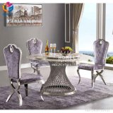 Luxury Homely Rose Gold Stainless Steel Dining Table