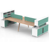 Office Furniture Melamine Workstation Desk with File Cabinet