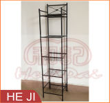 Powder Coated Wire Shelf with Five Tiers