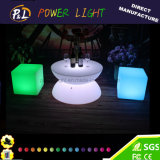 Rechargeable Plastic Furniture Illuminated LED Coffee Table