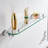 FLG Bathroom Bath Glass Shelf Bathroom Fitting Wall Mounted