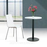 White Cafe Furniture MDF Painting Top Metal Base Table (SP-RT261)