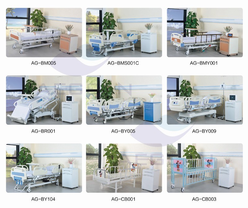 AG-By003c Used for Intensive Care Adjustable Five-Functions Electric Hospital Bed for Paralyzed Patients