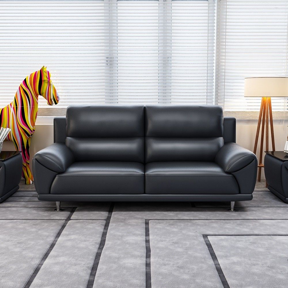 USA Market Hot Selling Top Grain Cowhide Leather Sofa Leisure Sofa