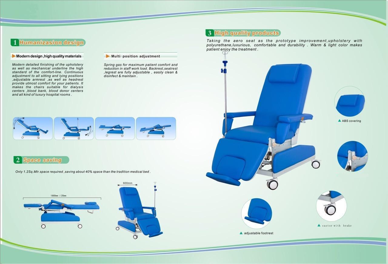 AG-Xd205 Blue Three Function Blood Donation Chair