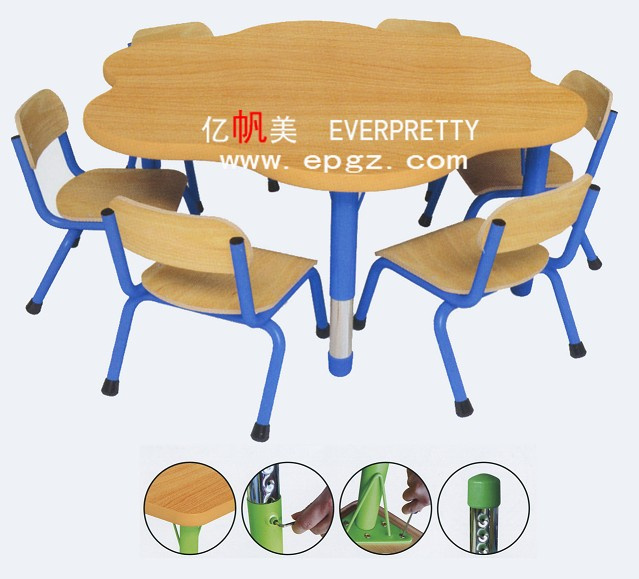 Kindergarten Furniture Children School Desk and Chair (SF24K