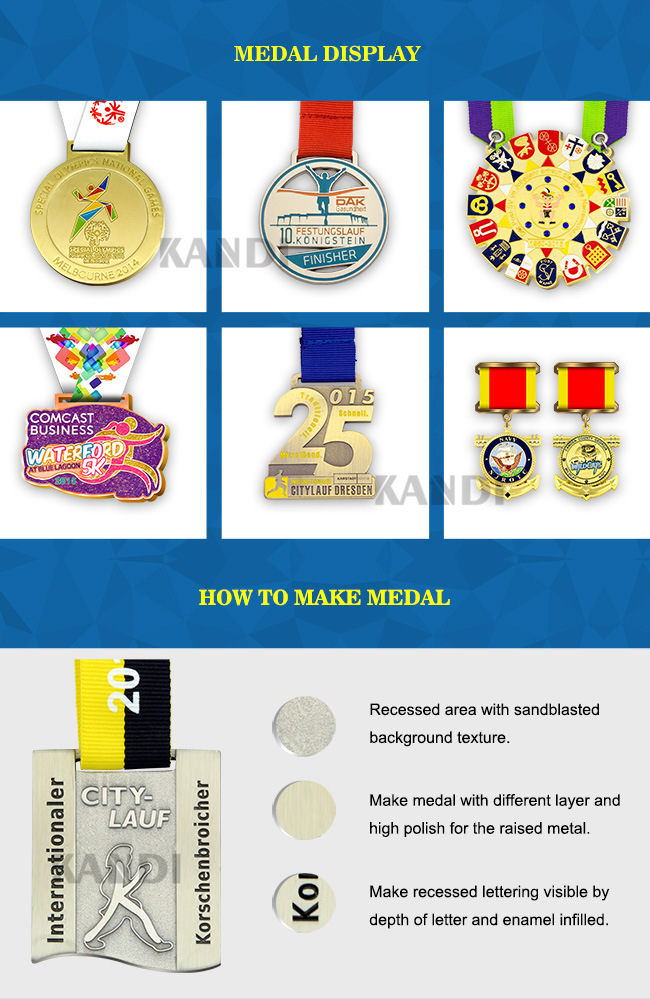High Quality OEM Customized Cheap Souvenir Gold Silver Military Police Medal Masonic Race Metal Medallion for Sports Marathon Running Award