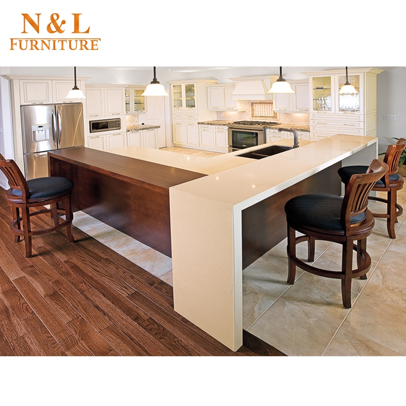 Luxury Home Furniture Solid Wood Kitchen Cabinet with Blum Handware
