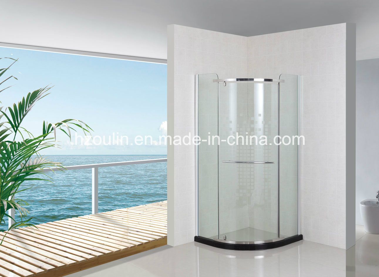 Tempered Glass Shower Room Enclosure Cabin (AS-933 without tray)