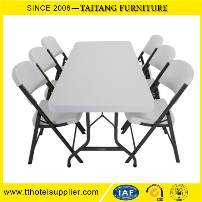 Popular Outdoor Plastic Folding Rectangular HDPE Table