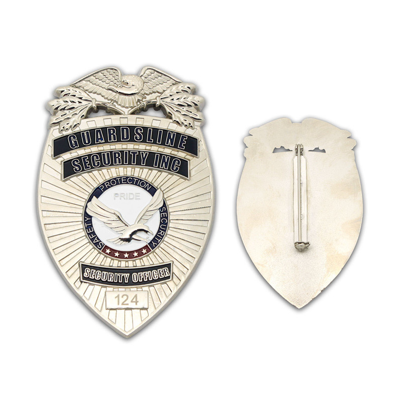 Customized Die Casting Award Police Badge Coin Chain Club Crafts