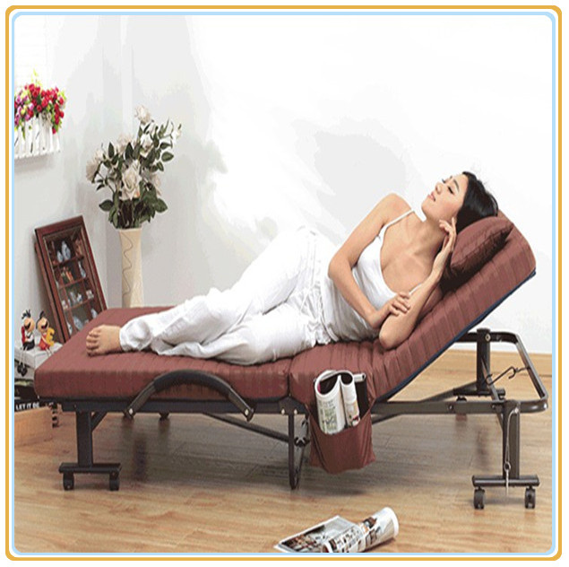 Modern Cheap Single Steel Folding Bed for Hotel