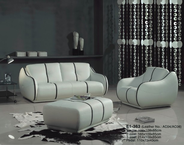 Leather Sofa (E1-363)