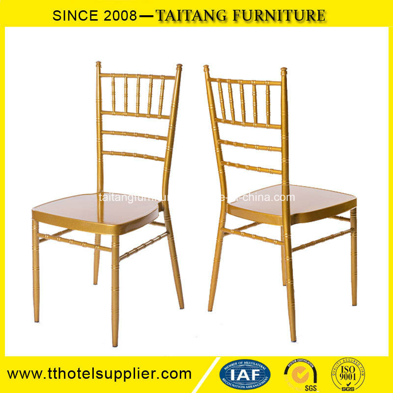 Chinese Wholesale Metal Aluminum Gold Wedding Chair