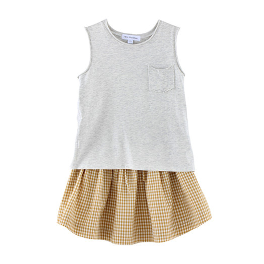 100% Cotton Knitted Sleeveless Children T-Shirt