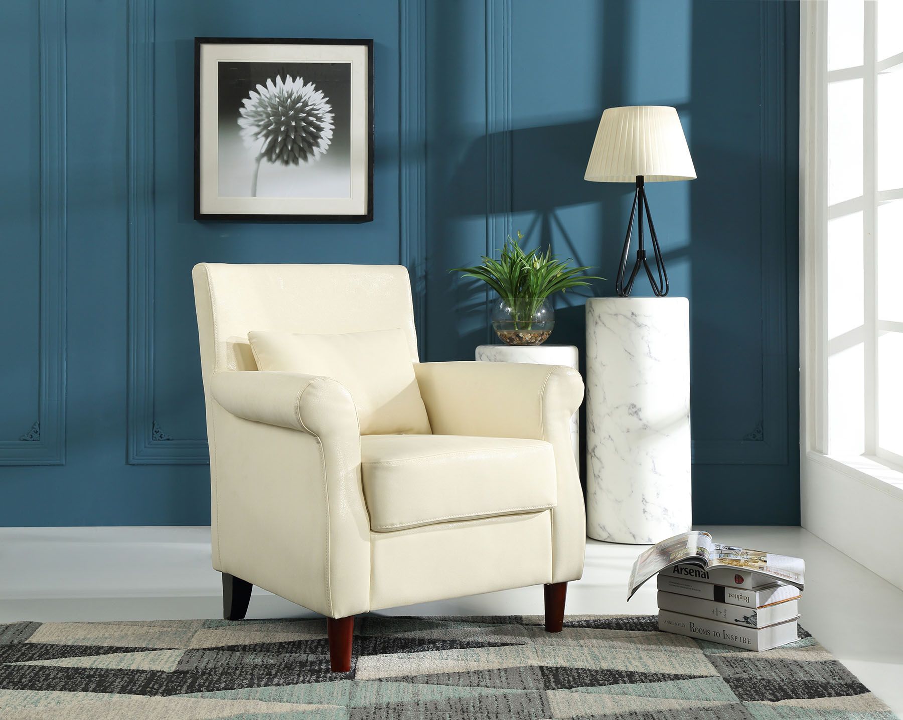 Home Furniture Living Room Leisure Leather Sofa Chair